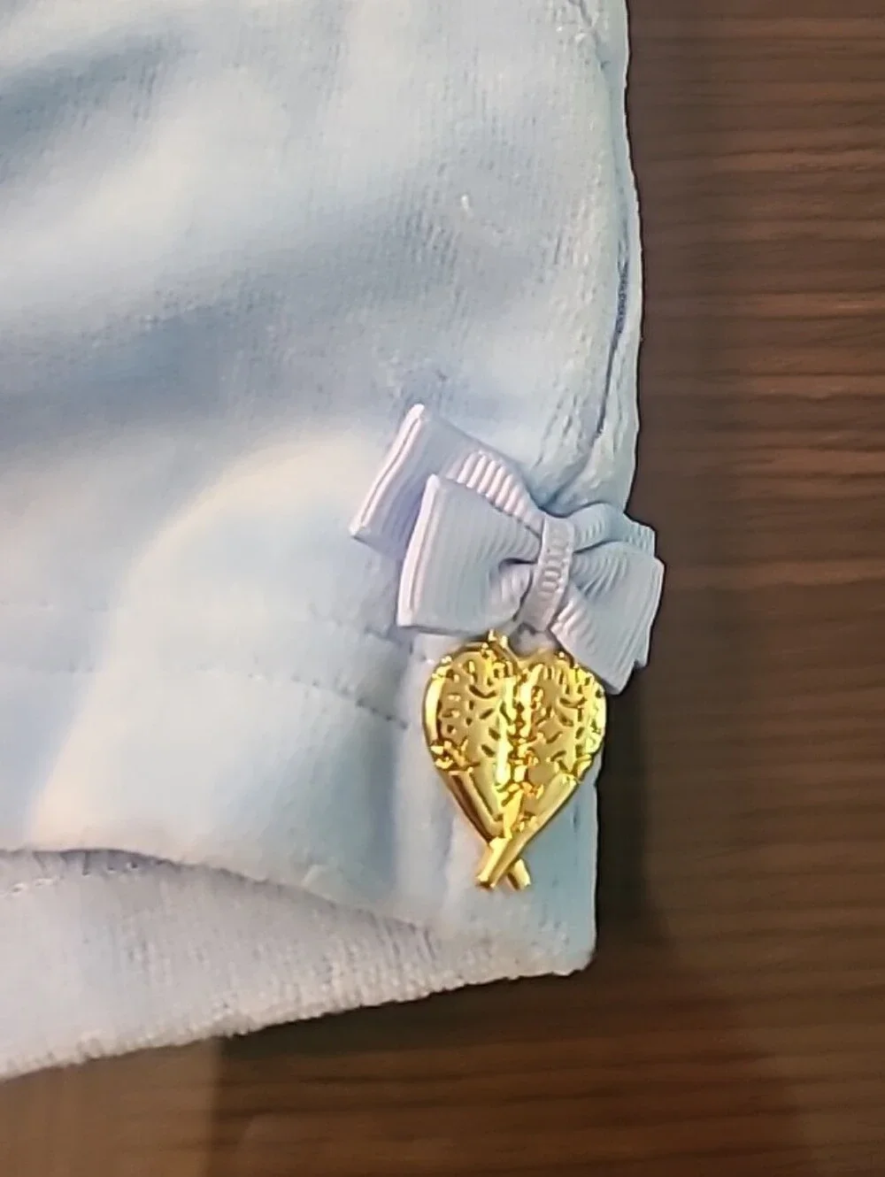 Light Blue Velour Lounge Shorts